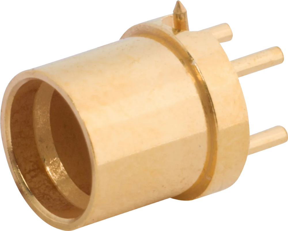 PCB Connector with Thru-Legs